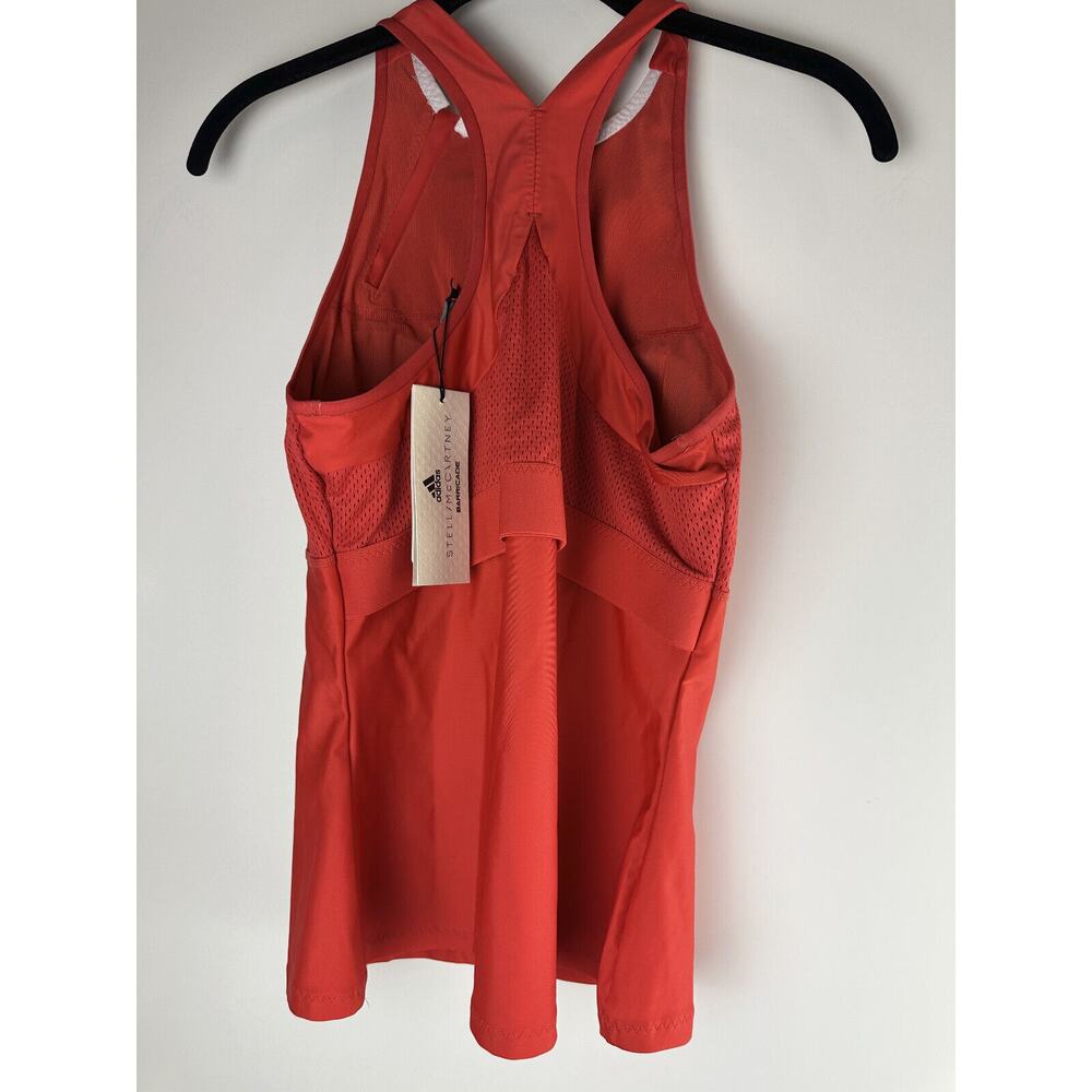 NWT Adidas x Stella McCartney Barricade Tennis Tank Dark Callistos Red Sz Medium - Picture 10 of 13